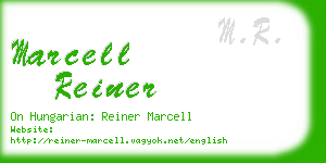 marcell reiner business card